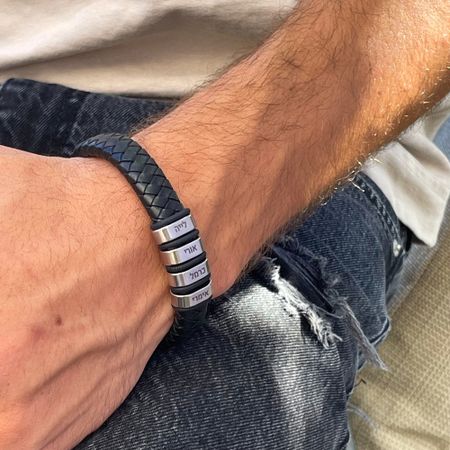 Dad Bracelet with Engraved Kids Names