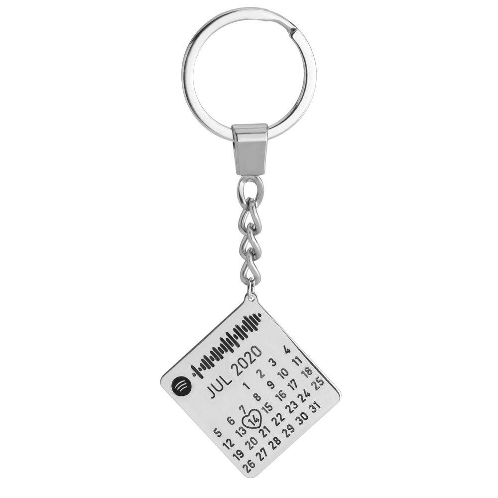 Llavero de Spotify con Fecha 