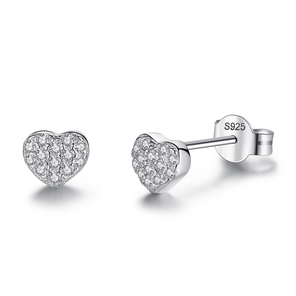 Heart Cubic Zirconia Earrings
