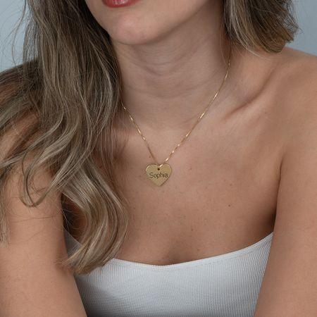 Heart Pendant Name Necklace