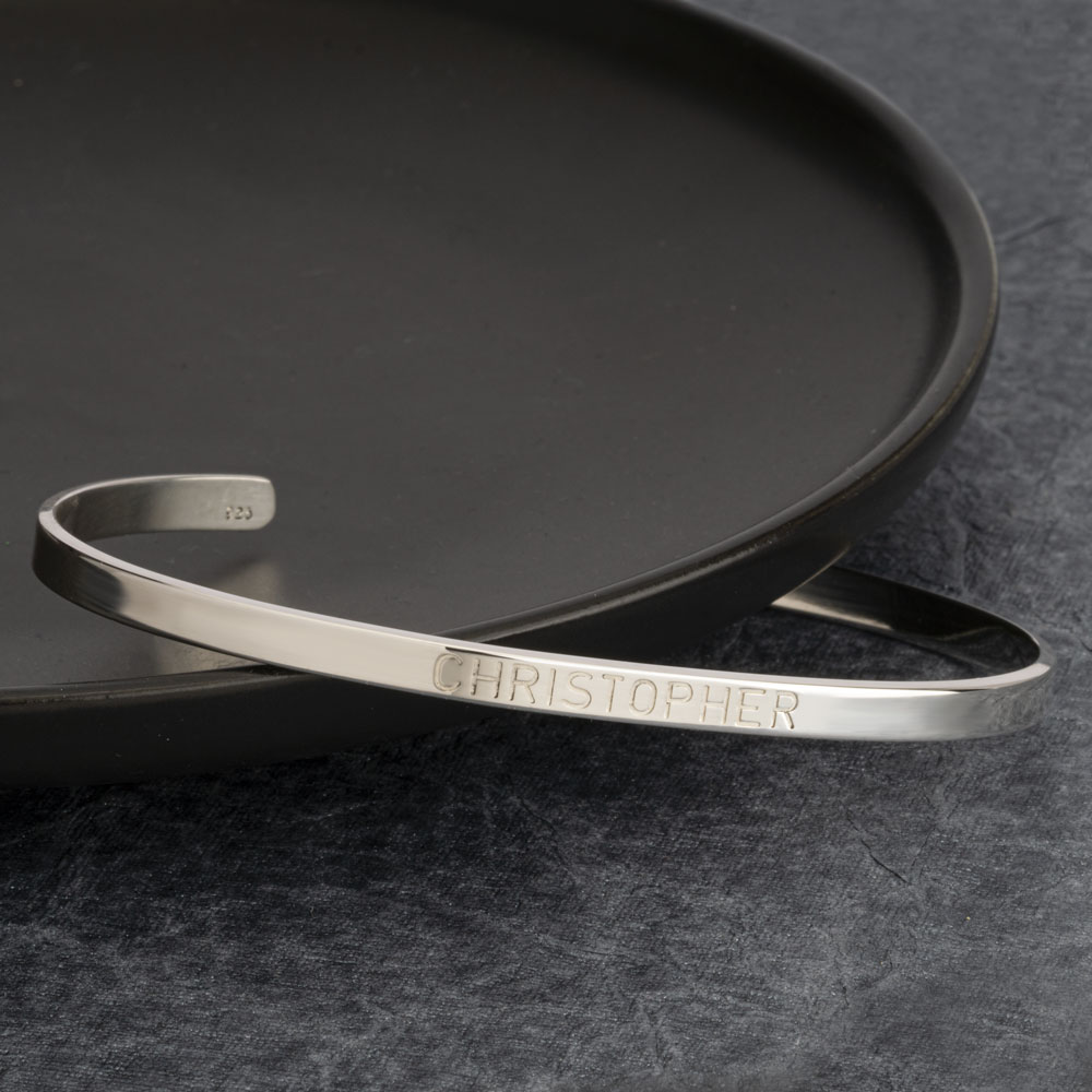 Pulsera con Nombre Grabado para Hombre