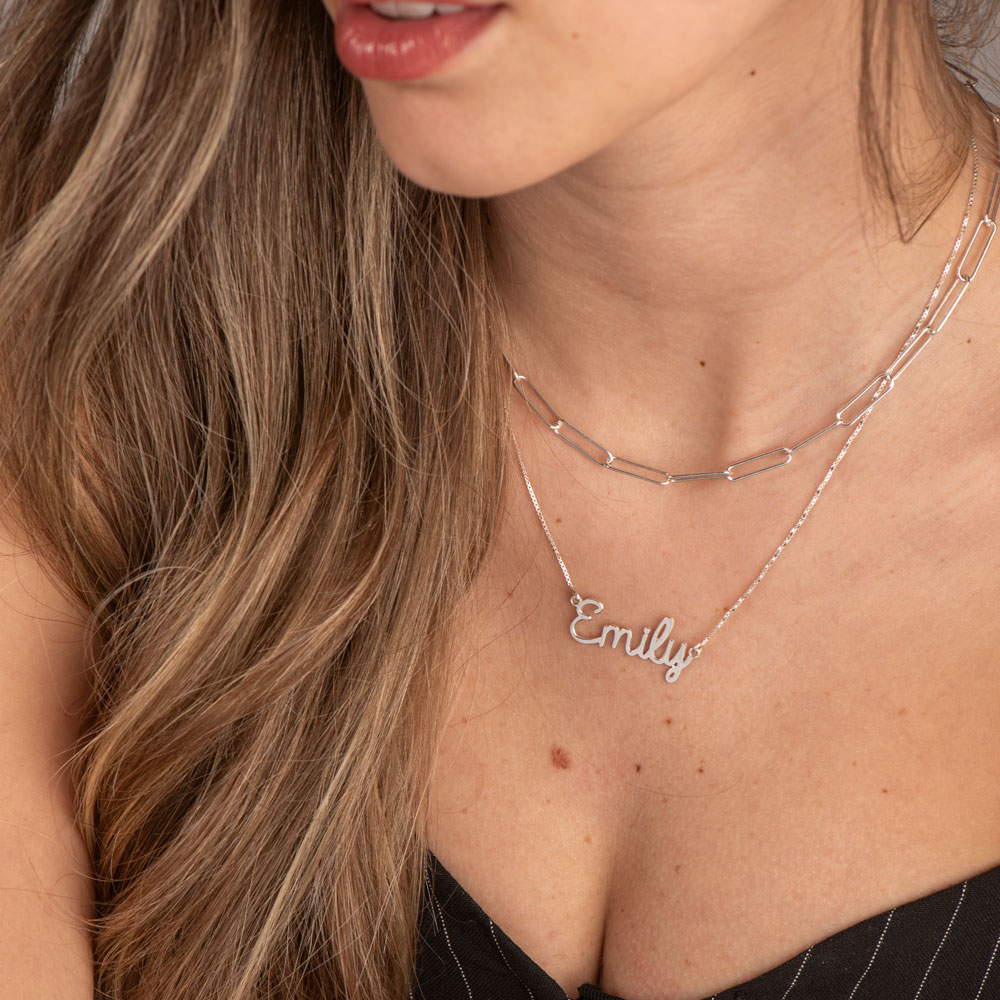 Bold Cursive Name Necklace