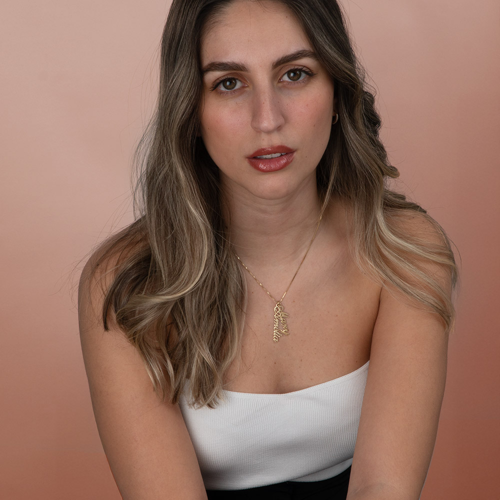 Collar de múltiples dijes con nombre