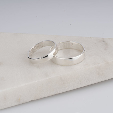 Inside Engraved Rings Set For Couples