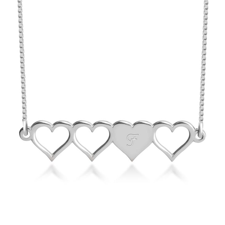 Juego de Collar de Amistad de Corazones con Iniciales - Picture 6