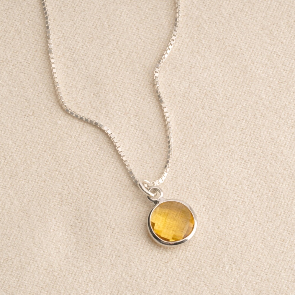 Topaz Necklace - November Birthstone Necklace
