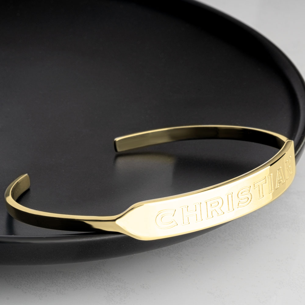 Pulsera de Hombre Grabada con Nombre