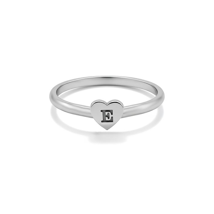 Anillo de Corazón con Inicial - Picture 3