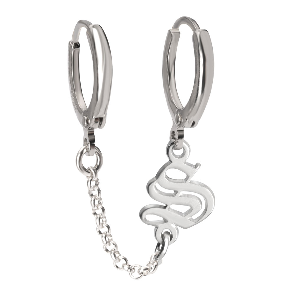 Arete de Doble Perforación con Inicial