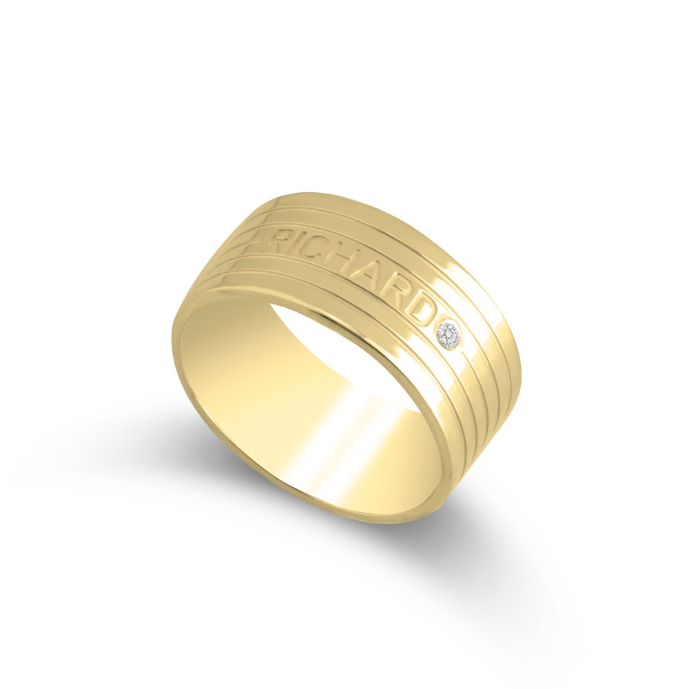 Anillo con Nombre y Diamante