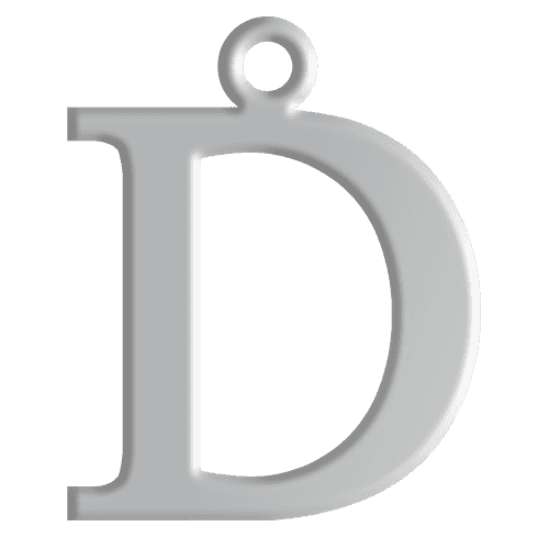 D Initial Pendant