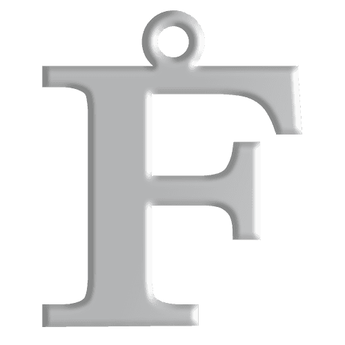 F Initial Pendant