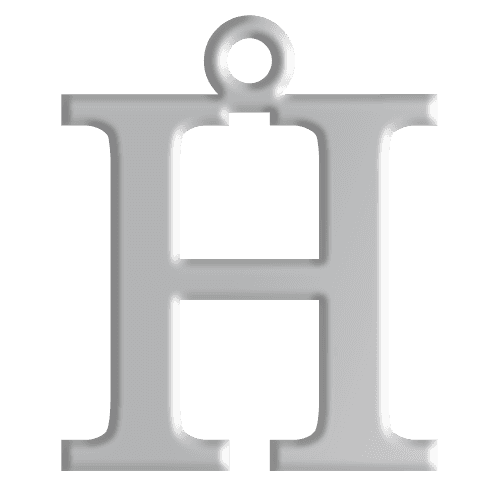 H Initial Pendant