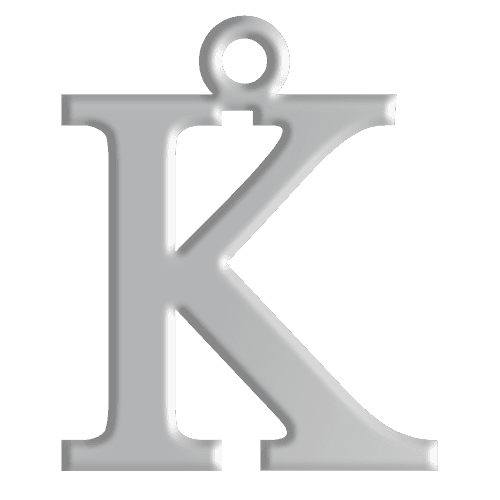K Initial Pendant
