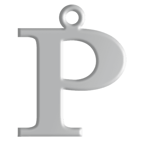 P Initial Pendant