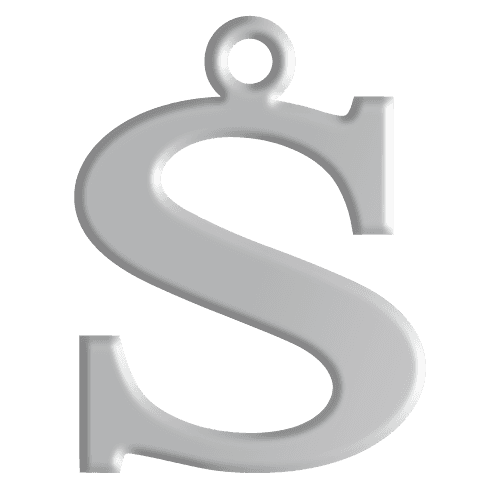 S Initial Pendant