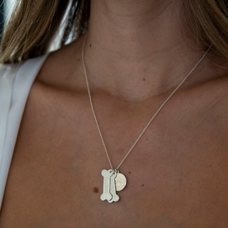 Bone Necklace with Dog's Name