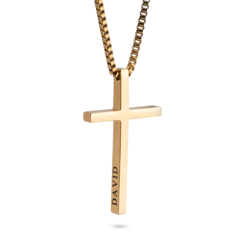 3D Cross Pendant Necklace
