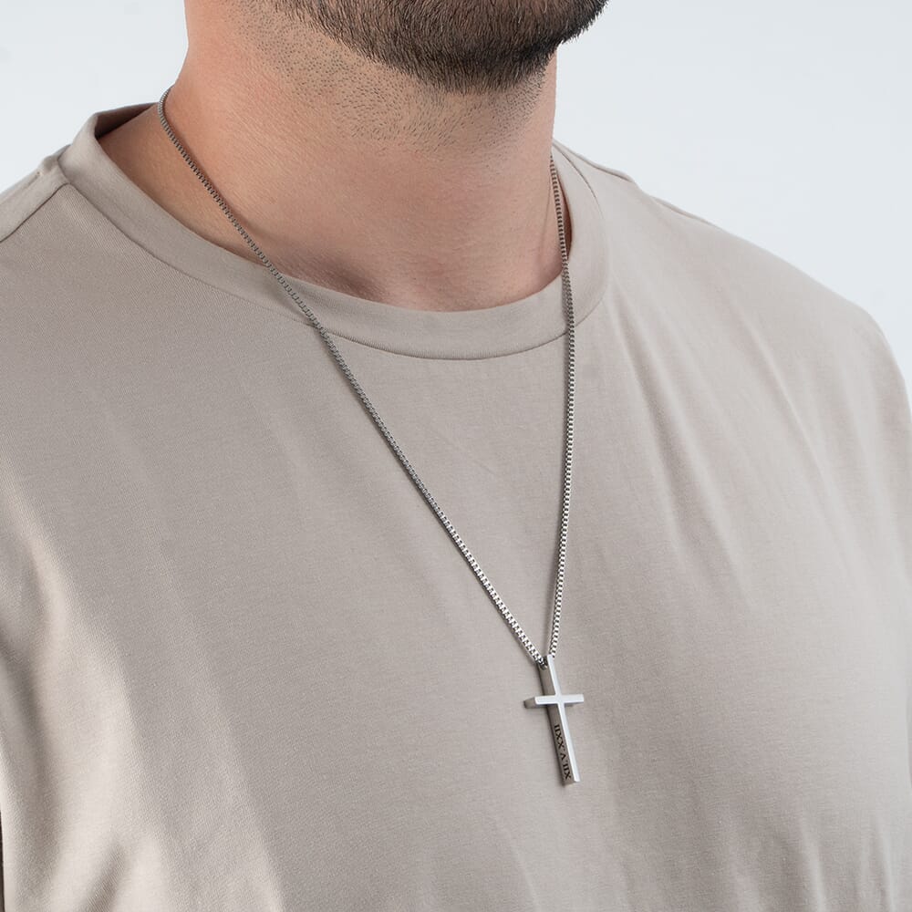 3D Cross Pendant Necklace