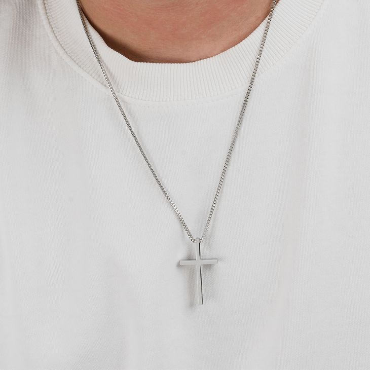 3D Cross Pendant Necklace model