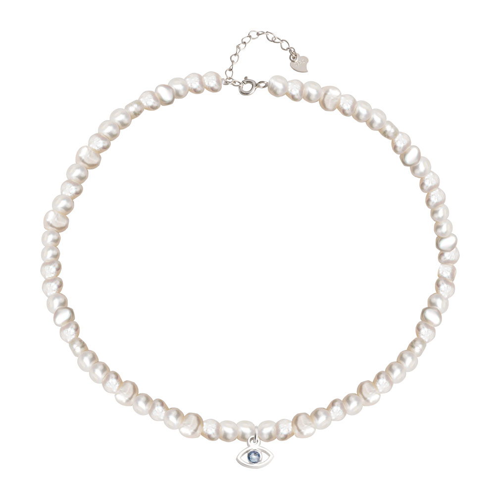 Collar de Perlas con Ojo Protector