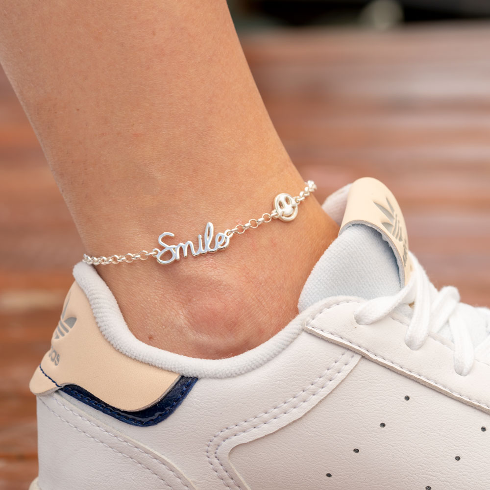 Pulsera Tobillera Smiley Face