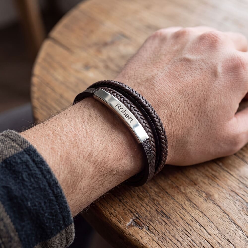 Pulsera de Cuero Marrón