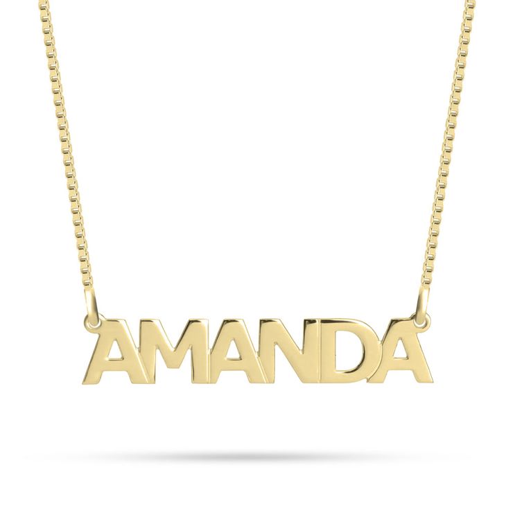 Capital Name Necklace Name Necklace With Capital Letters