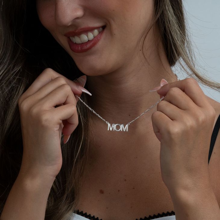 Collar MOM con Cadena Figaro information