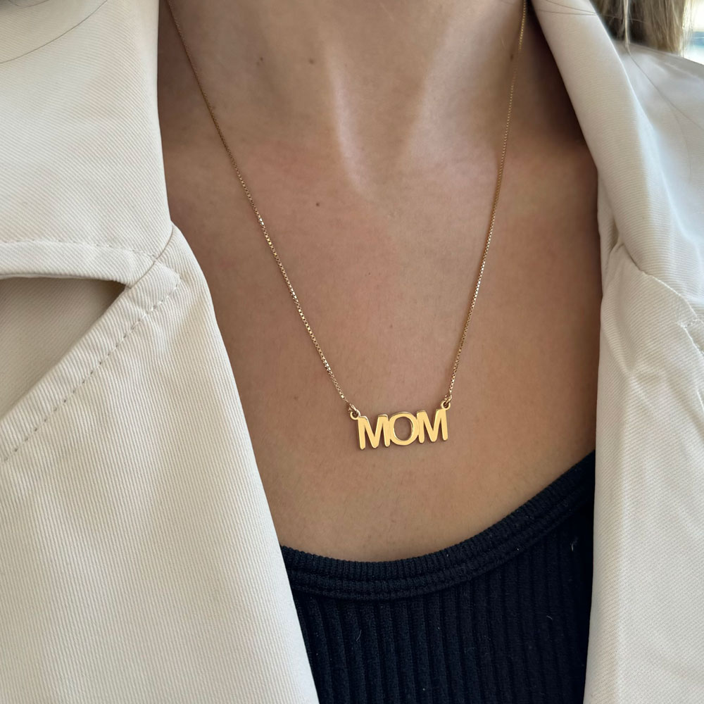 14K Gold Mum Necklace