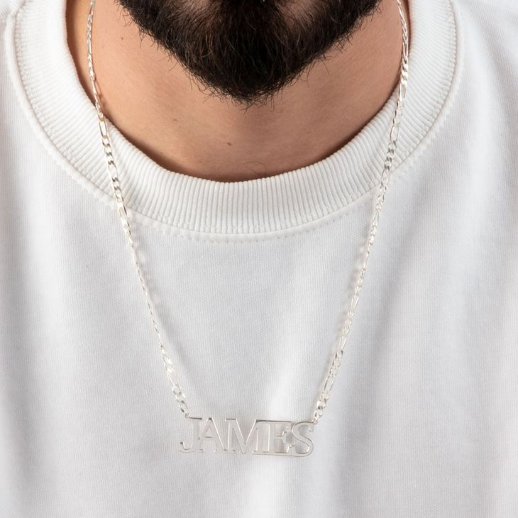 Collar Statement Nombre para Hombre information