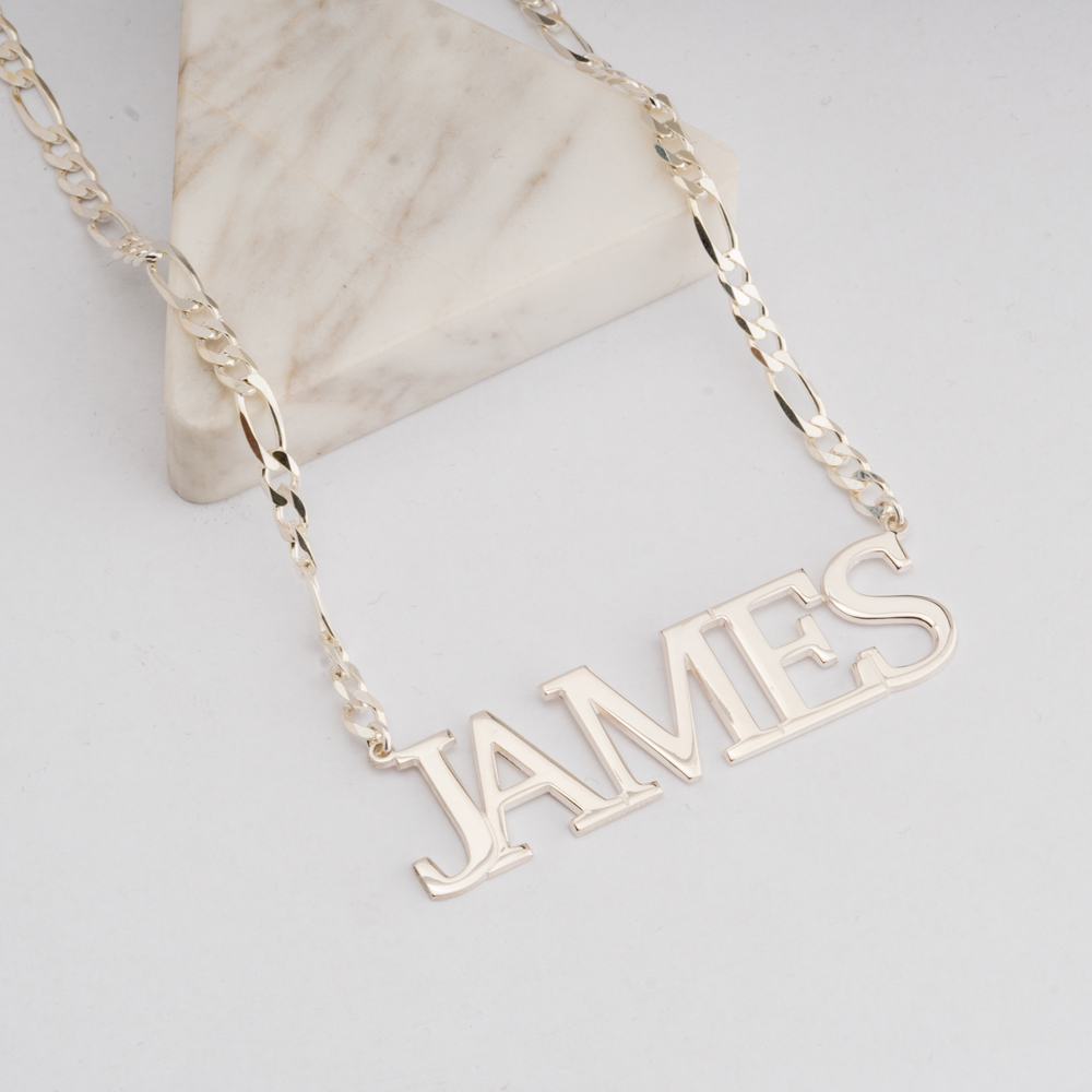 Collar Statement Nombre para Hombre