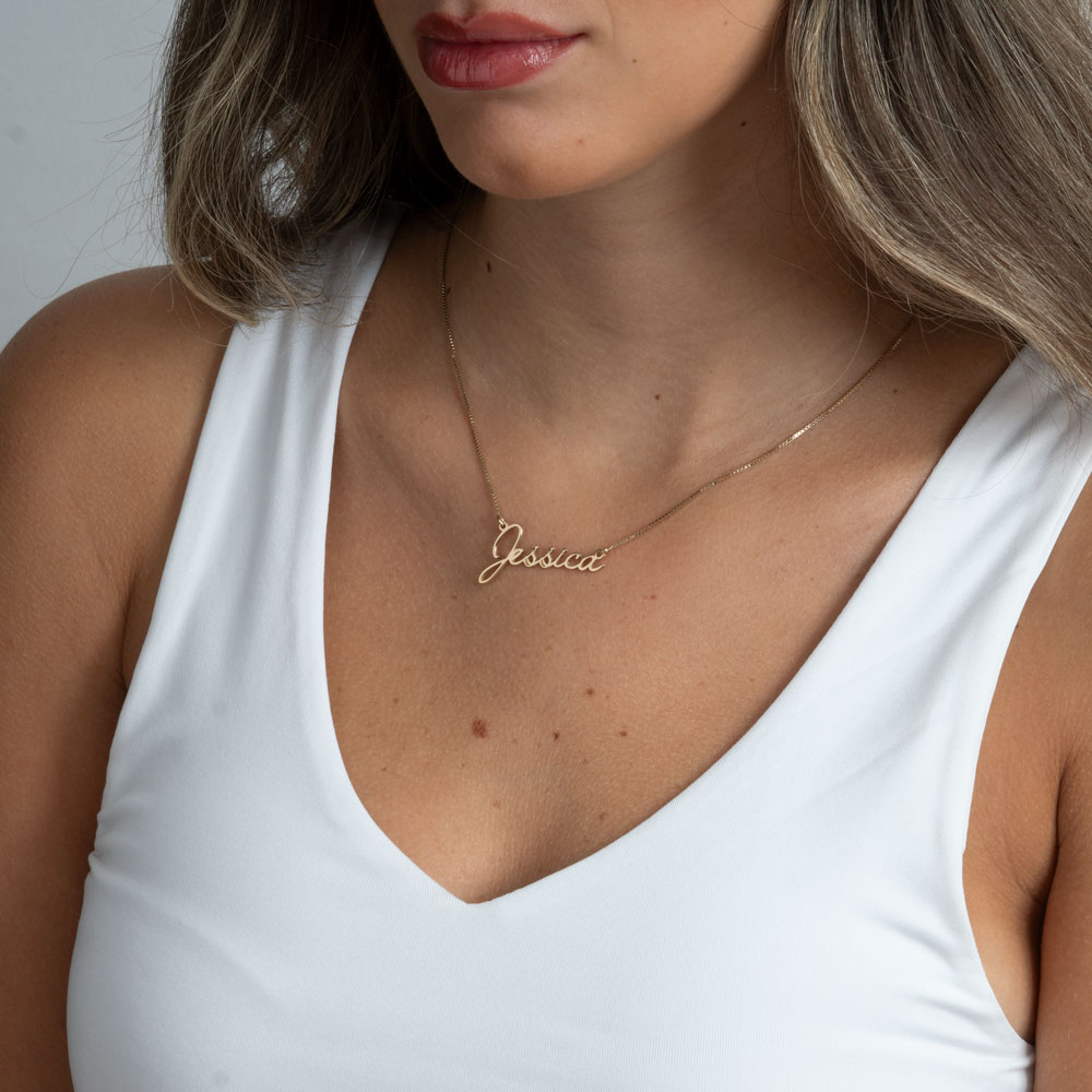 Modern Calligraphy Name Necklace