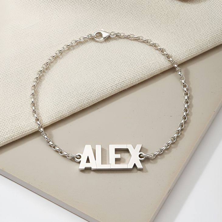 Capital Custom Name Bracelet - Picture 2