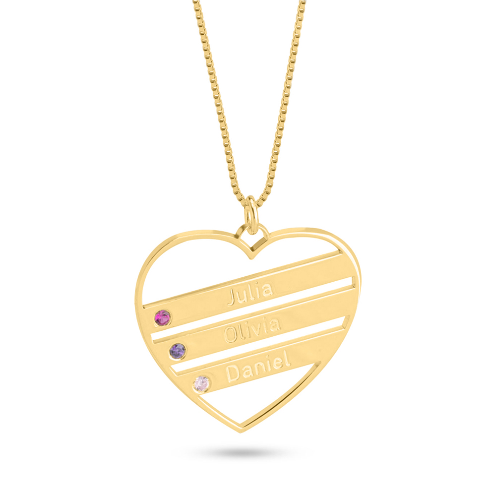 Personalized Mother Necklace with Birthstones