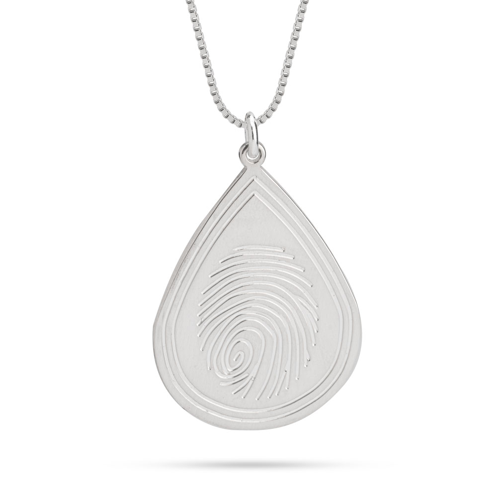 Drop FingerPrint Necklace