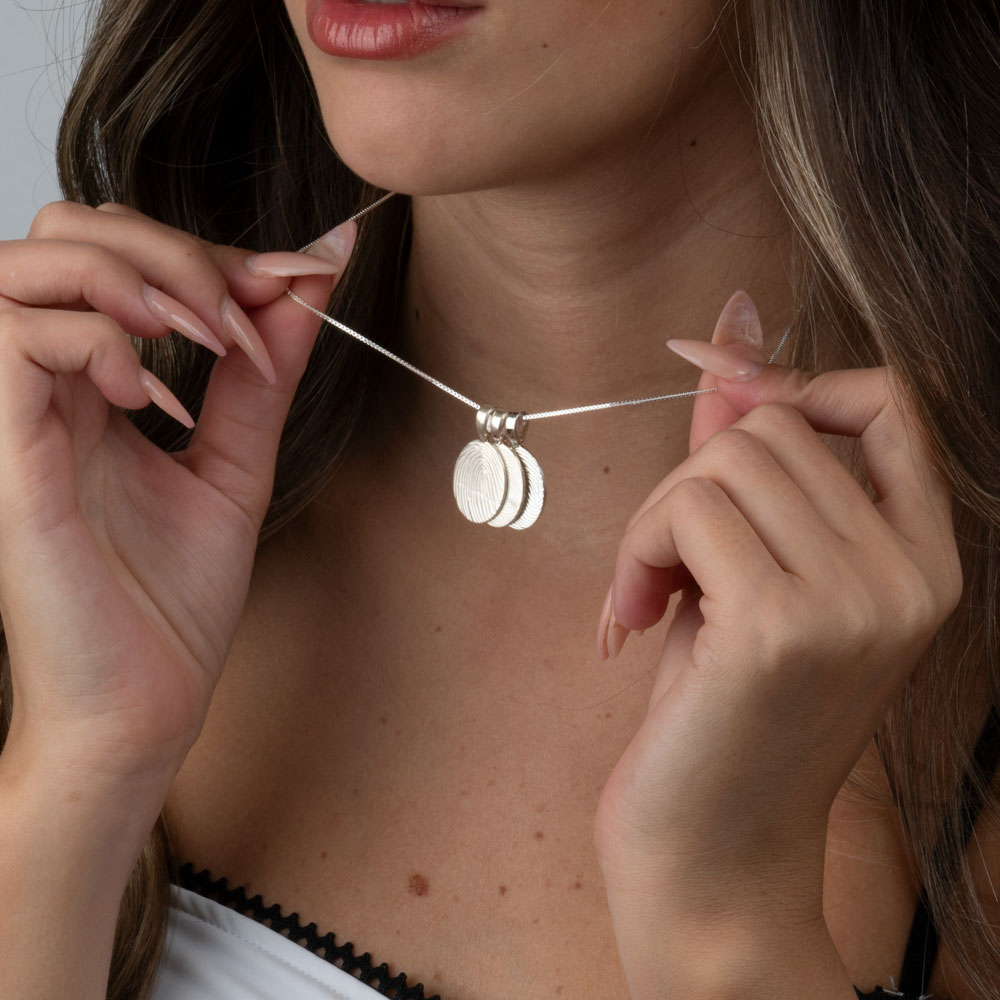 Custom Fingerprint Necklace - Multi-Pendants
