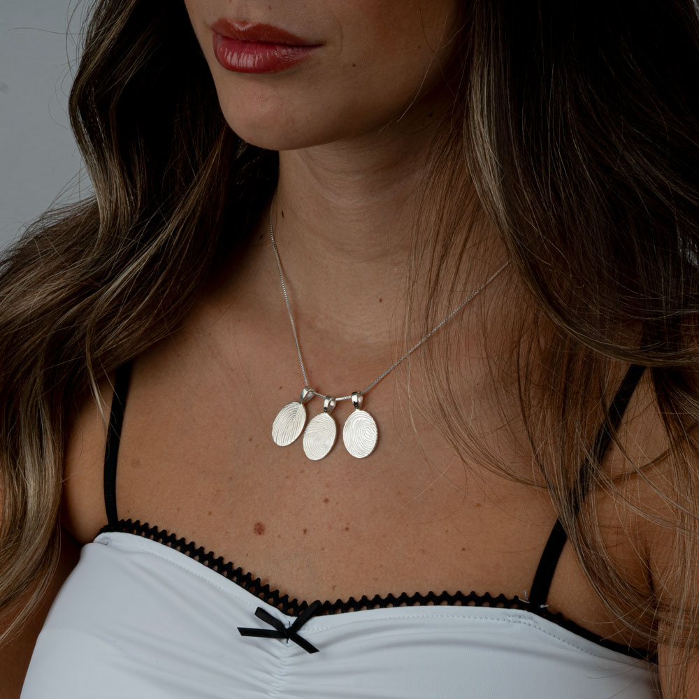 Custom Fingerprint Necklace - Multi-Pendants