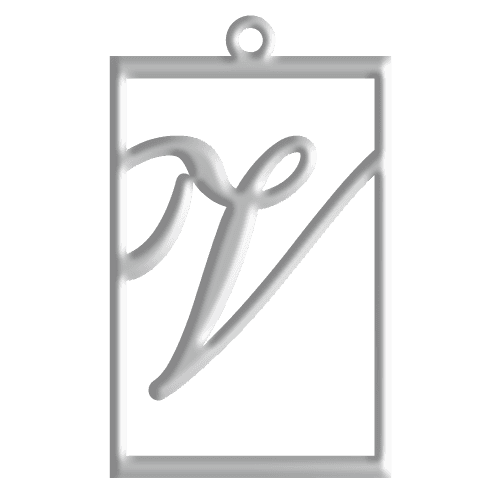 V Initial Pendant