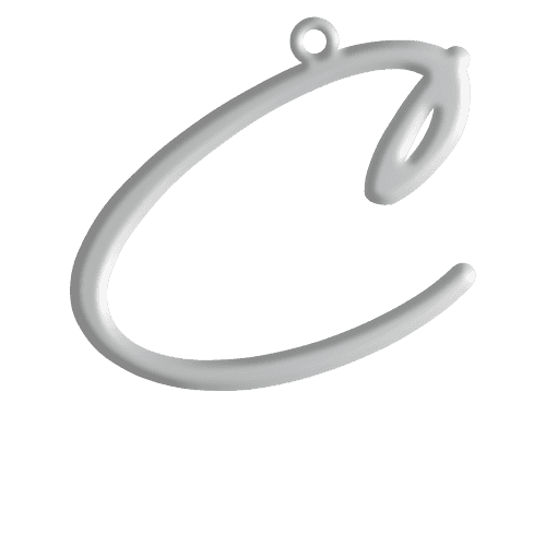 C Initial Pendant