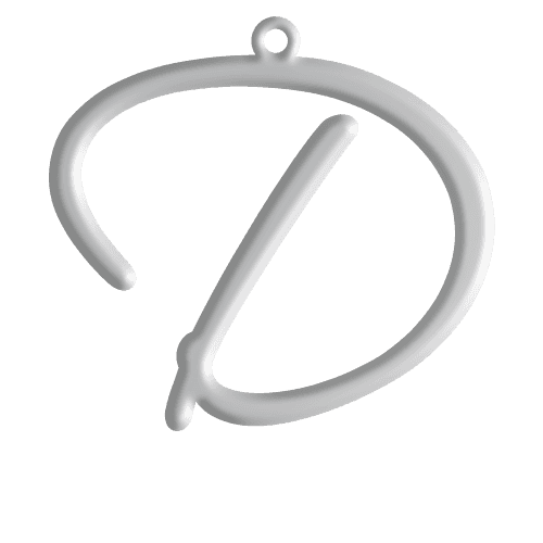 D Initial Pendant
