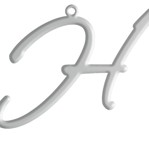H Initial Pendant