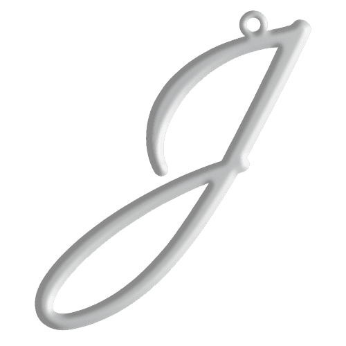 J Initial Pendant