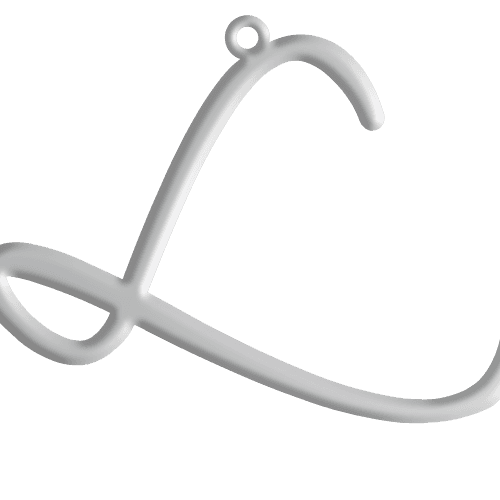 L Initial Pendant