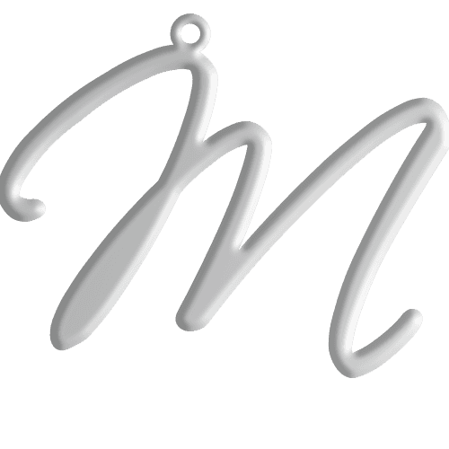 M Initial Pendant