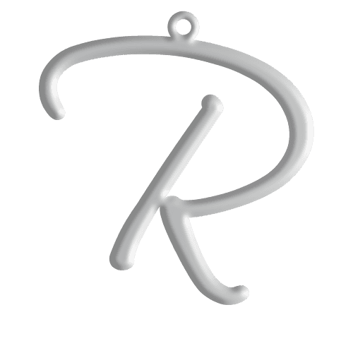 R Initial Pendant