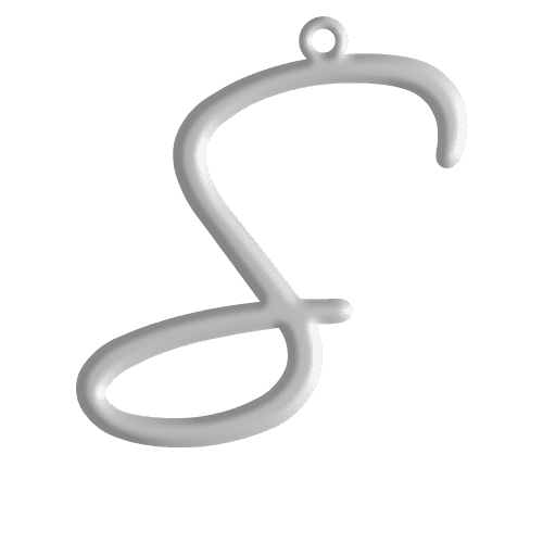 S Initial Pendant