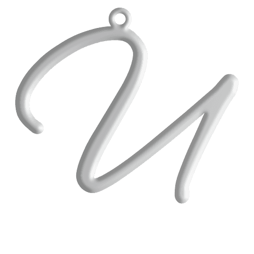 U Initial Pendant