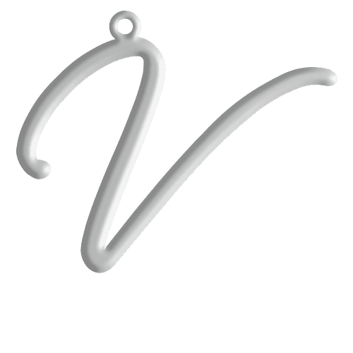 V Initial Pendant