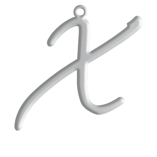 X Initial Pendant